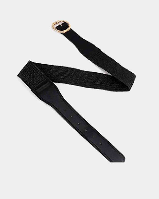Alloy Buckle Braided Belt