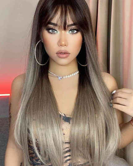 Long Straight Synthetic Wigs 26''