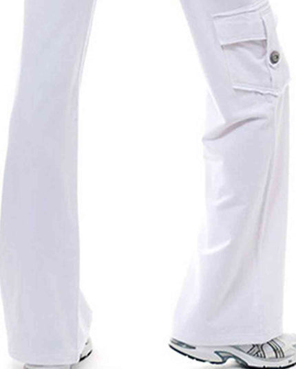 Mid Waist Pants with Pockets