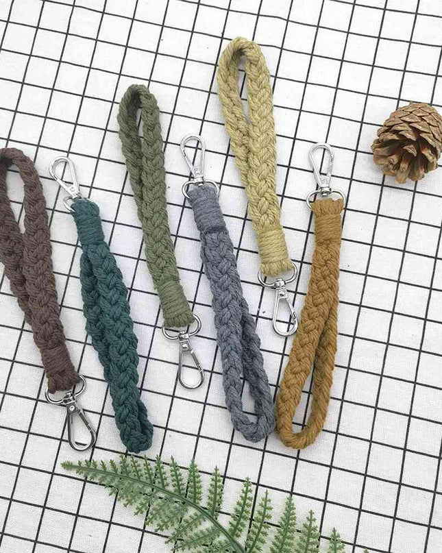 Assorted 4-Piece Macrame Keychain