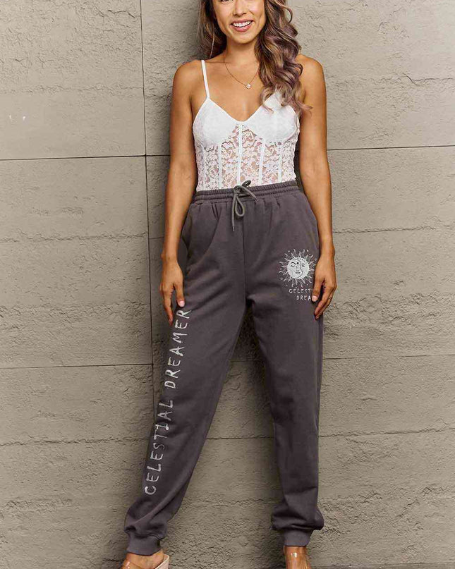 Simply Love Full Size CELESTIAL DREAMER Graphic Sweatpants