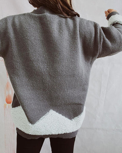 Christmas Tree Graphic Dropped Shoulder Sweater