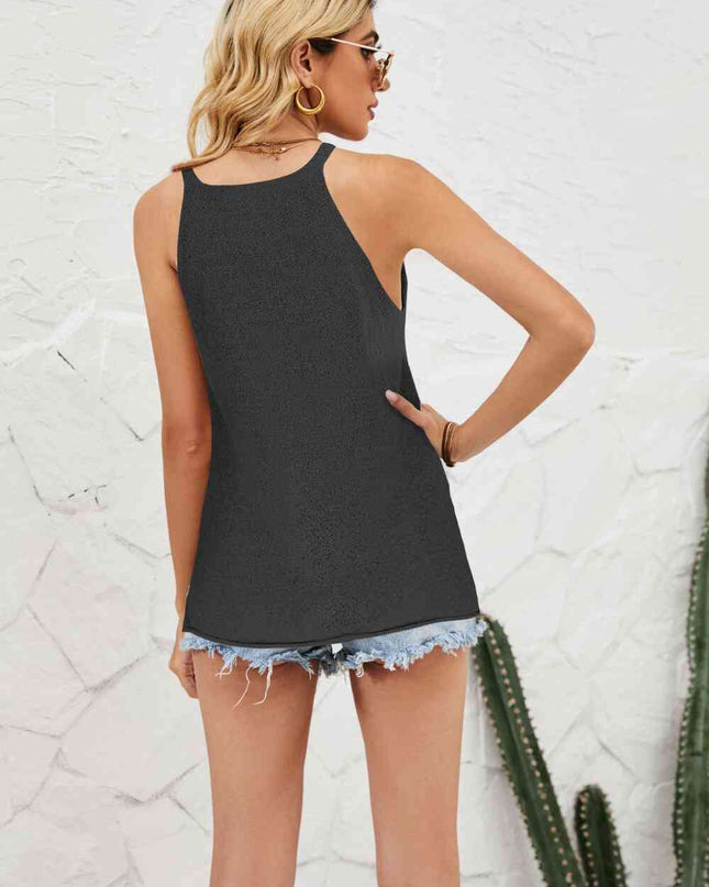 Grecian Neck Knit Tank