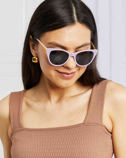Cat-Eye Acetate Frame Sunglasses