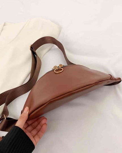 PU Leather Sling Bag with Small Purse