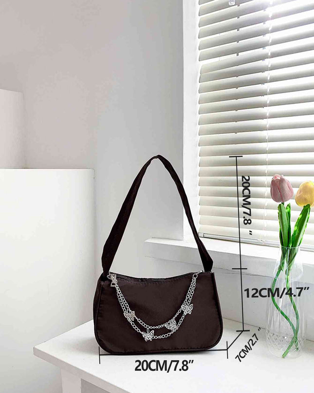 Butterfly Charm Polyester Hand Bag