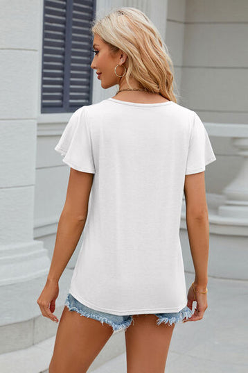 V-Neck Short Sleeve T-Shirt