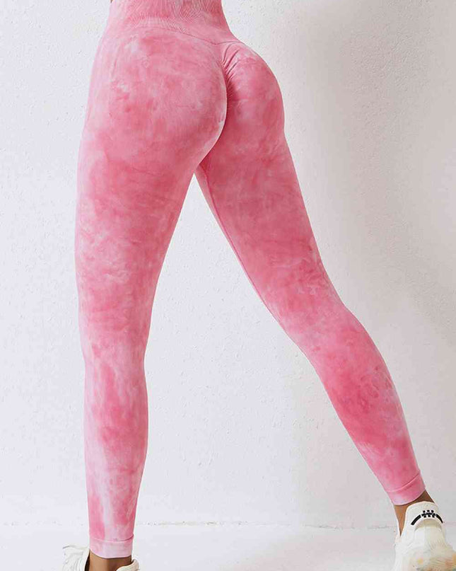 High Waist Tie-Dye Long Sports Pants