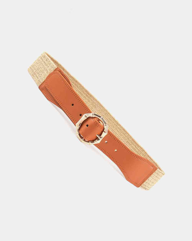 Alloy Buckle Braided Belt