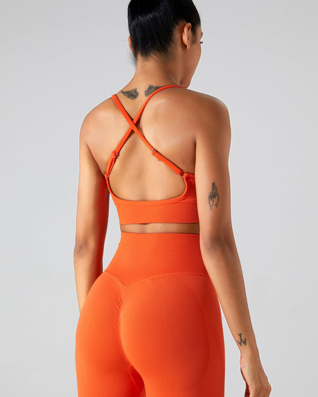 Crisscross Spaghetti Strap Active Cami