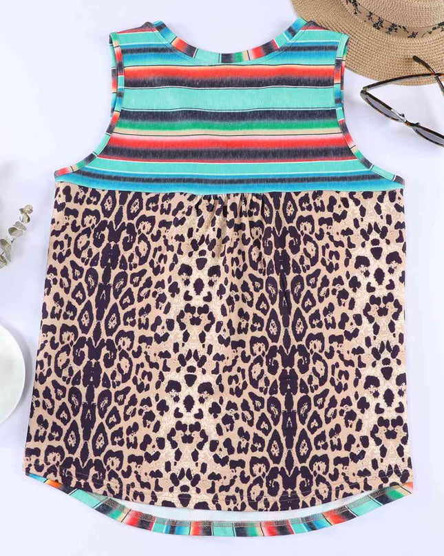 Rainbow Stripe Pocket Patch Tank