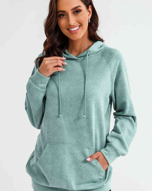Long Sleeve Front Pocket Hoodie