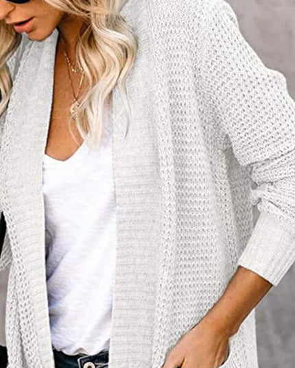 Open Front Long Sleeve Cardigan