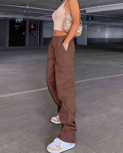 Straight Jeans with Pockets
