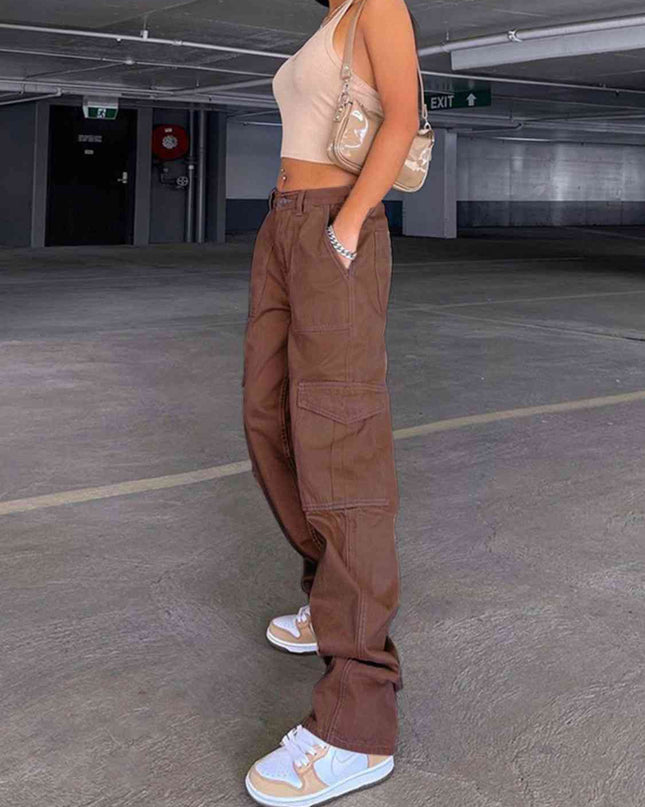 Straight Jeans with Pockets