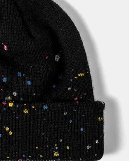 Confetti Rib-Knit Cuff Beanie