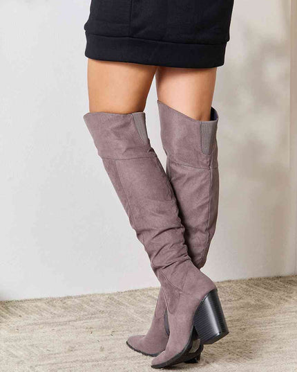 East Lion Corp Block Heel Knee High Boots