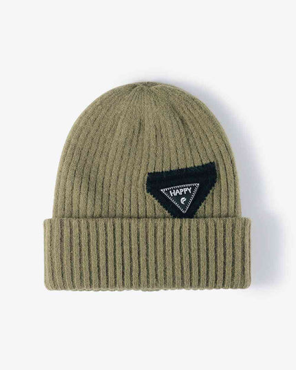 HAPPY Contrast Beanie