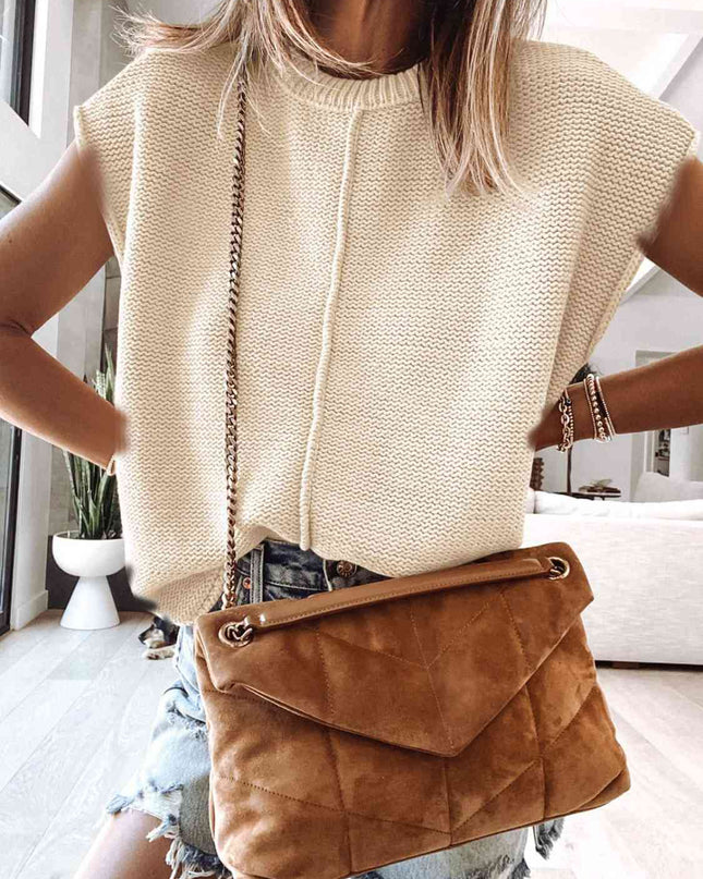 Cap Sleeve Sweater Vest