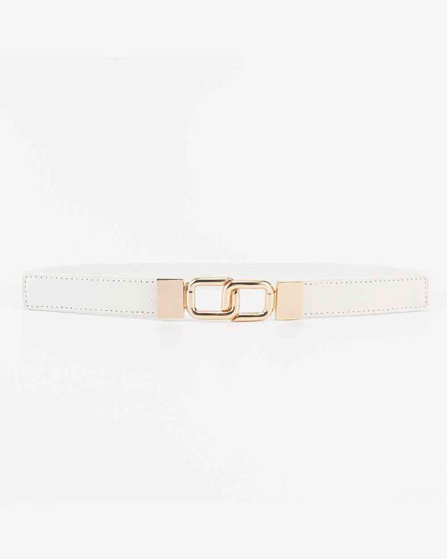Geometric Double Buckle Elastic Belt