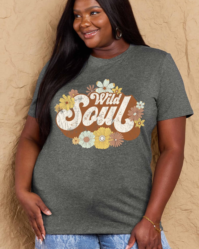 Simply Love Full Size WILD SOUL Graphic Cotton T-Shirt