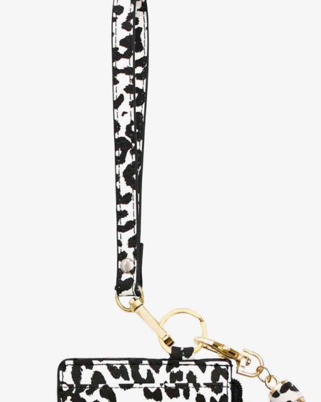 Printed Tassel Keychain with Wallet