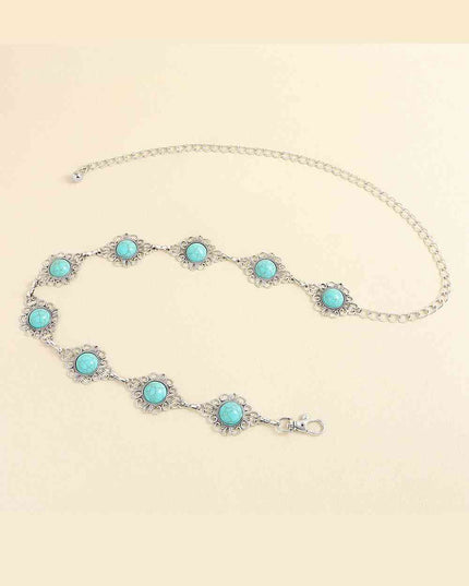 Vintage Turquoise Alloy Belt