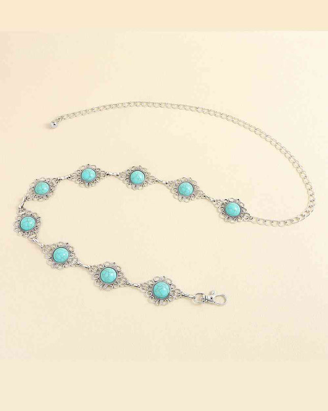 Vintage Turquoise Alloy Belt