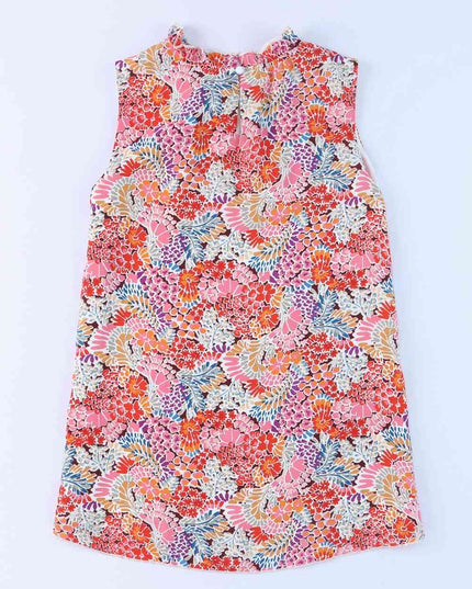 Floral Mock Neck Tank Top