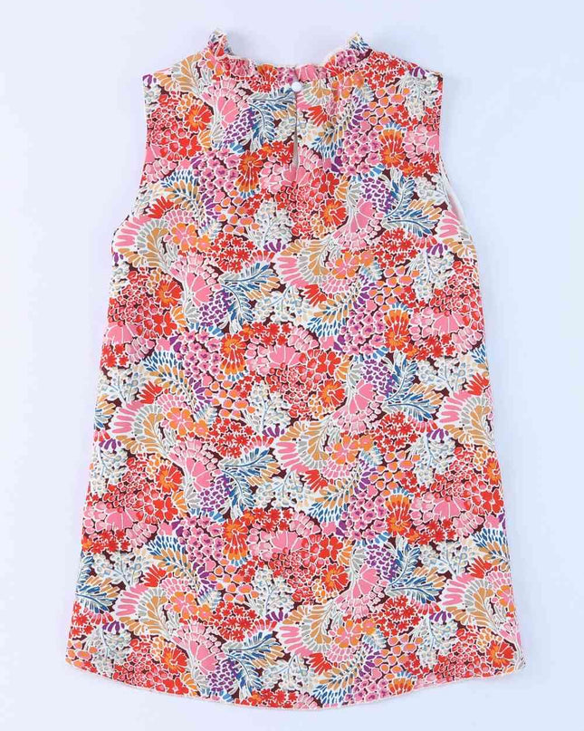 Floral Mock Neck Tank Top