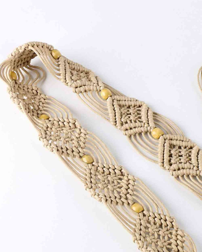 Braid Belt with Fringes