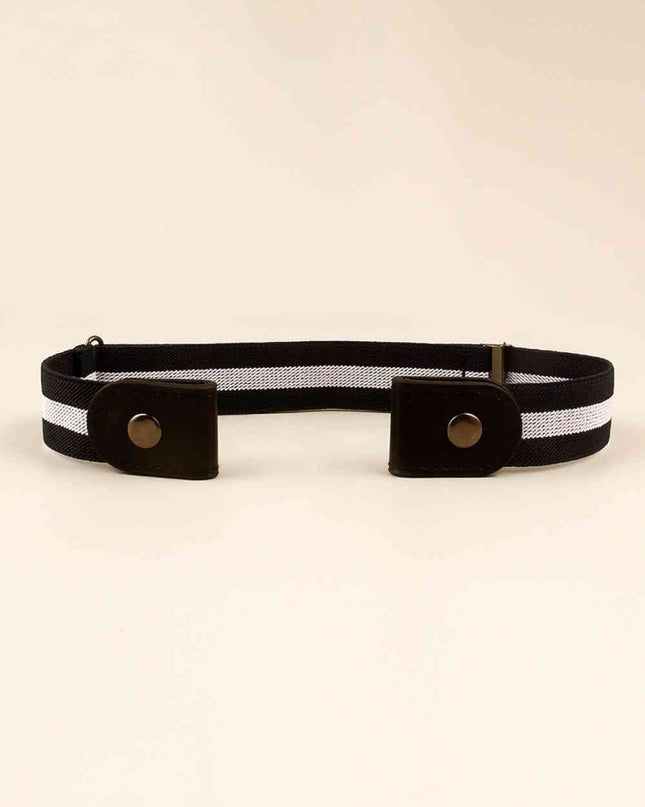 PU Elastic Snap Closure Belt