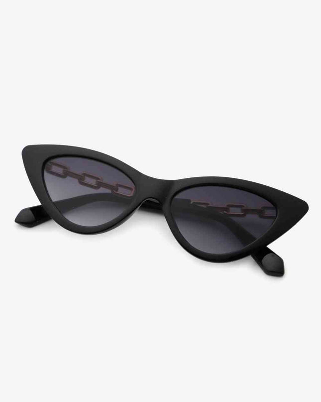 Chain Detail Cat-Eye Sunglasses