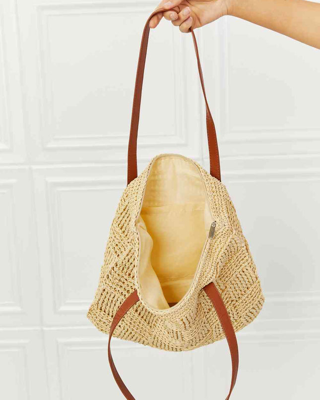 Fame Picnic Date Straw Tote Bag