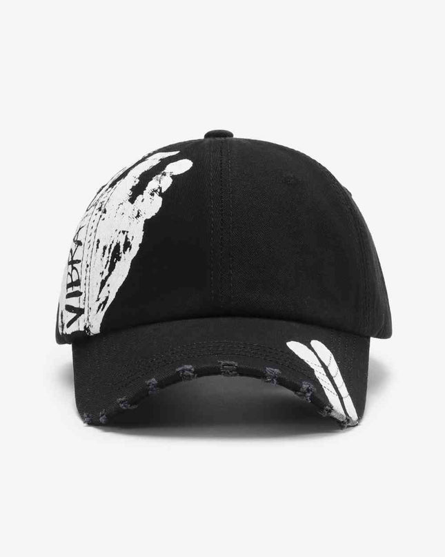 VIBRA Graphic Distressed Adjustable Baseball Cap
