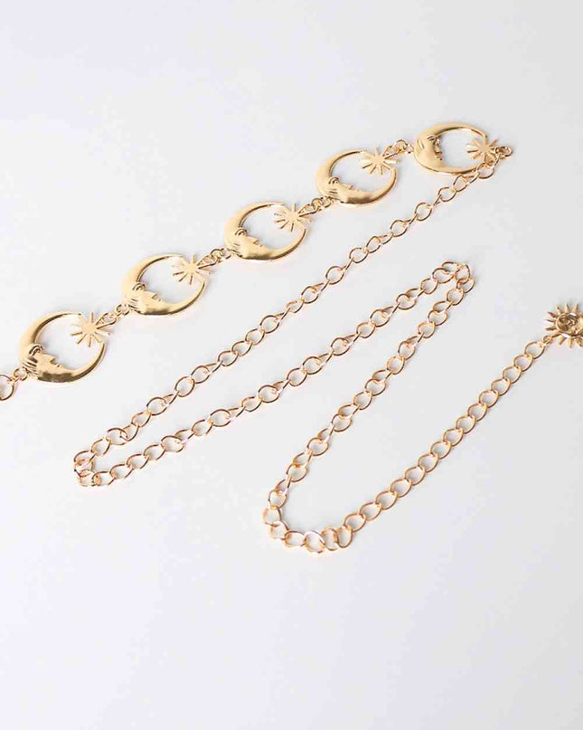 Sun and Moon Alloy Belt