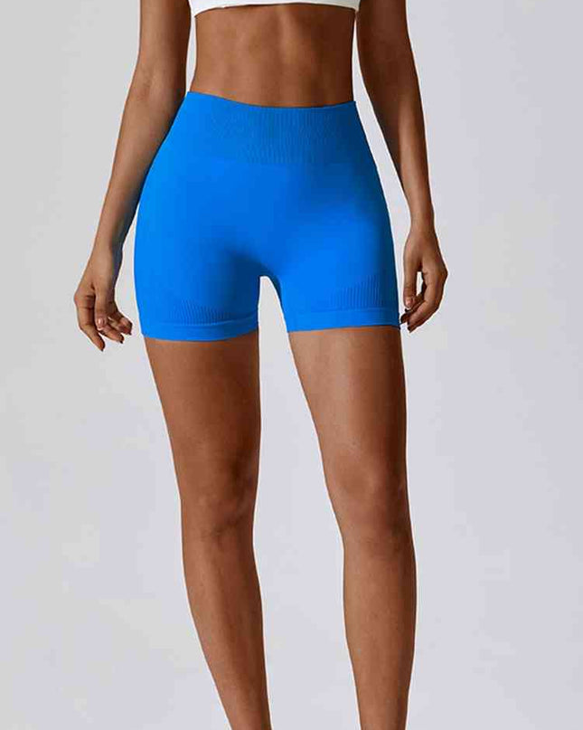 Wide Waistband Slim Fit Sports Shorts