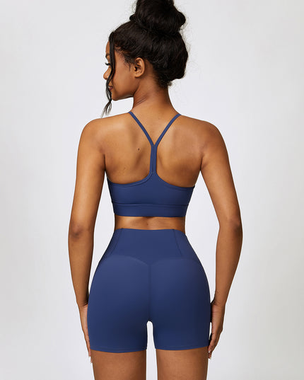 Sport Bra and Wide Waistband Shorts Set