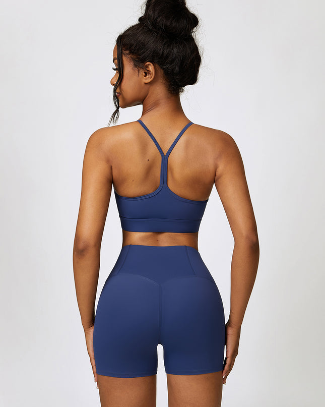 Sport Bra and Wide Waistband Shorts Set