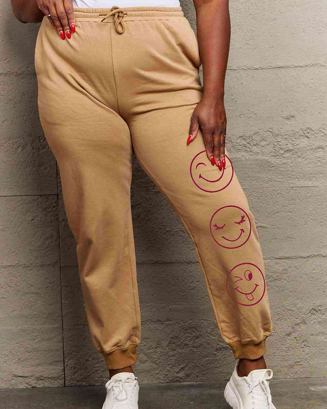 Simply Love Full Size Emoji Graphic Sweatpants