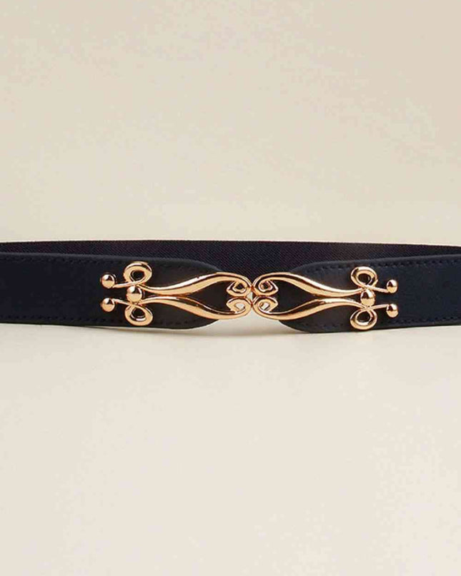 Alloy Buckle Elastic Belt