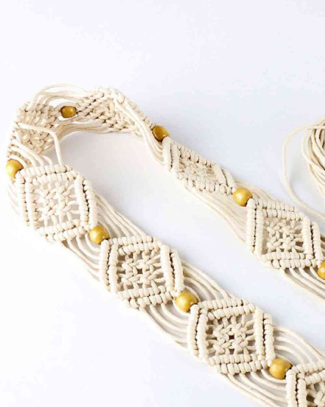 Braid Belt with Fringes