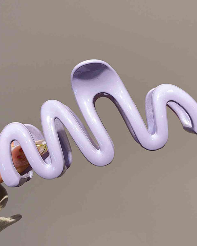 Resin Wave Hair Claw Clip