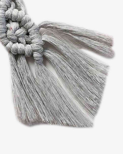 Assorted 4-Pack Macrame Fringe Keychain