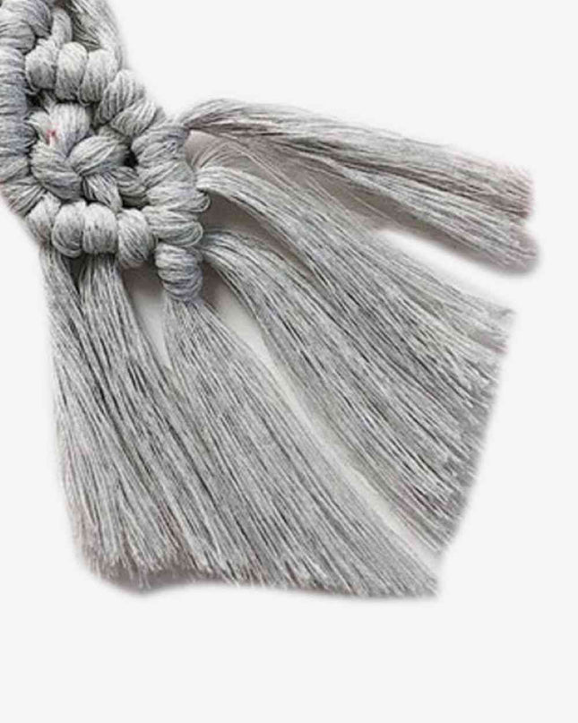 Assorted 4-Pack Macrame Fringe Keychain