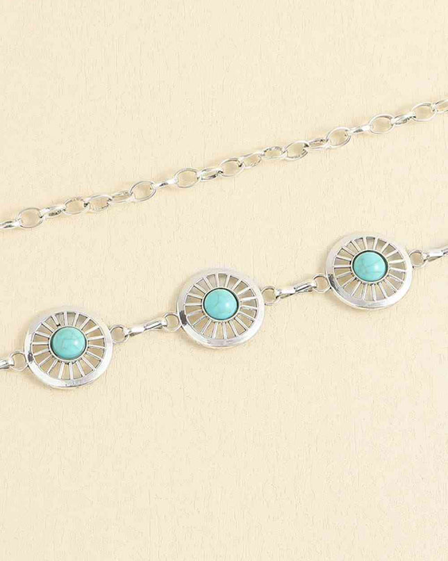 Vintage Turquoise Alloy Belt