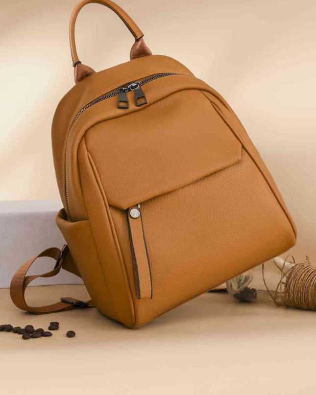 Medium PU Leather Backpack