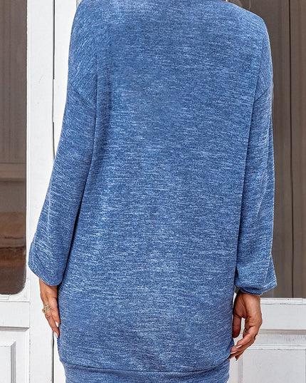 Buttoned V-Neck Long Sleeve Cardigans