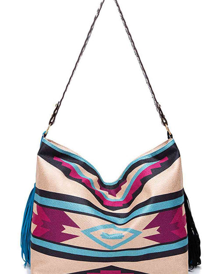 Geometric Canvas Tote Bag
