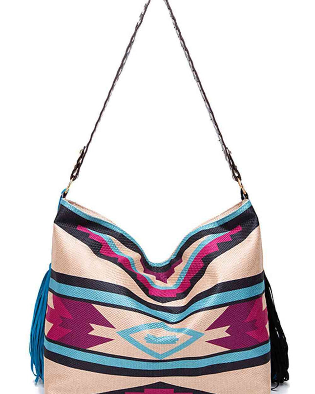 Geometric Canvas Tote Bag
